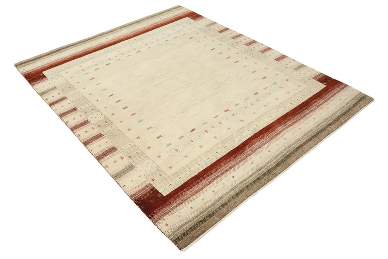 Tappeto Gabbeh - Loribaft Indus - 199 x 158 cm - beige chiaro