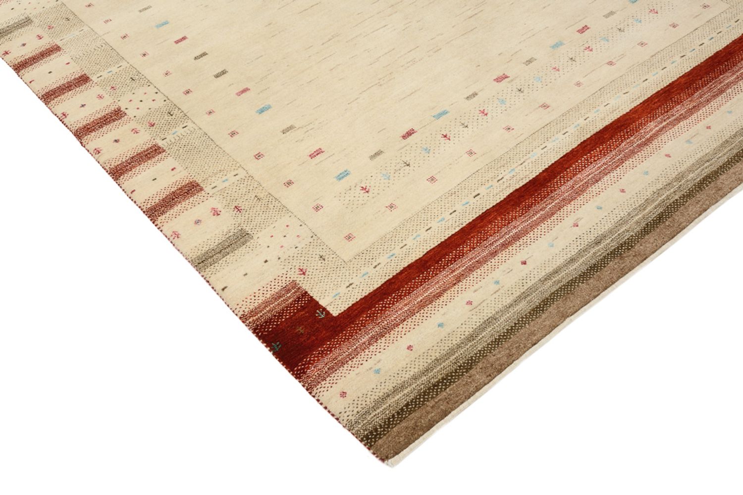 Tappeto Gabbeh - Loribaft Indus - 199 x 158 cm - beige chiaro