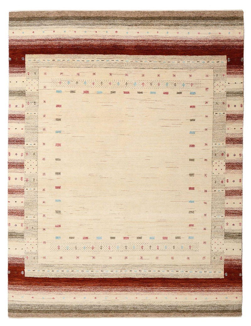 Tappeto Gabbeh - Loribaft Indus - 199 x 155 cm - beige chiaro