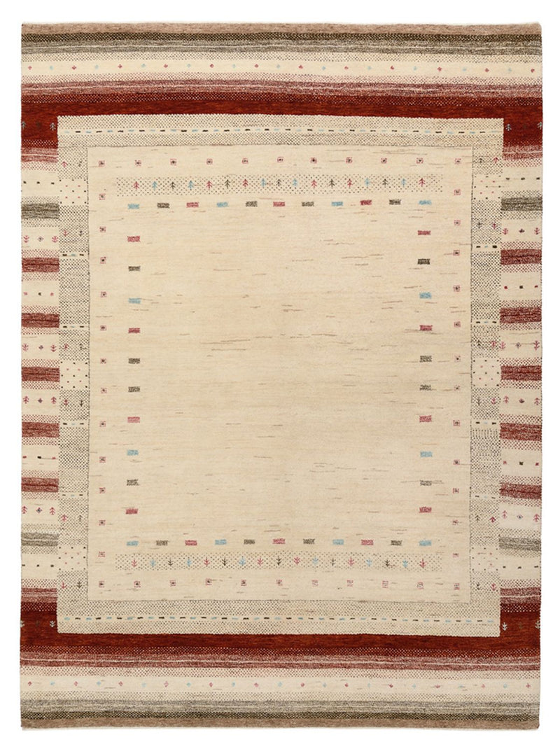 Tappeto Gabbeh - Loribaft Indus - 205 x 152 cm - beige chiaro