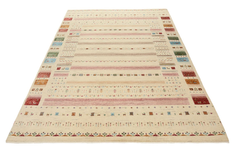 Tappeto Gabbeh - Loribaft Indus - 246 x 174 cm - beige chiaro