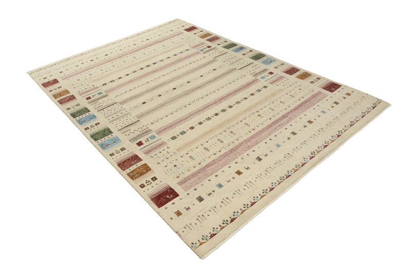 Tappeto Gabbeh - Loribaft Indus - 246 x 174 cm - beige chiaro