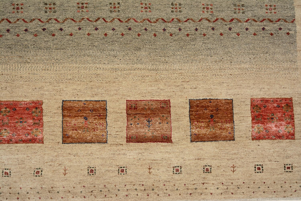 Tappeto Gabbeh - Loribaft Indus - 306 x 205 cm - beige chiaro