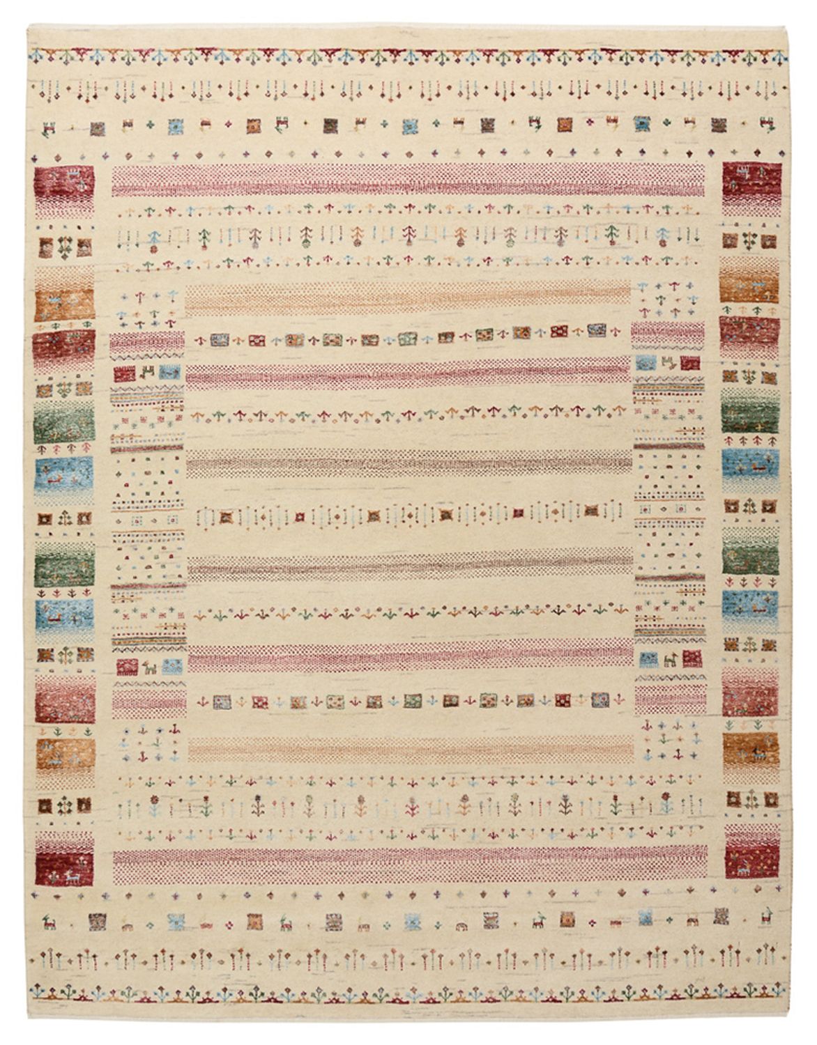 Tappeto Gabbeh - Loribaft Indus - 201 x 155 cm - beige chiaro