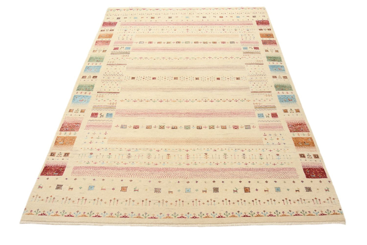 Tappeto Gabbeh - Loribaft Indus - 206 x 149 cm - beige chiaro