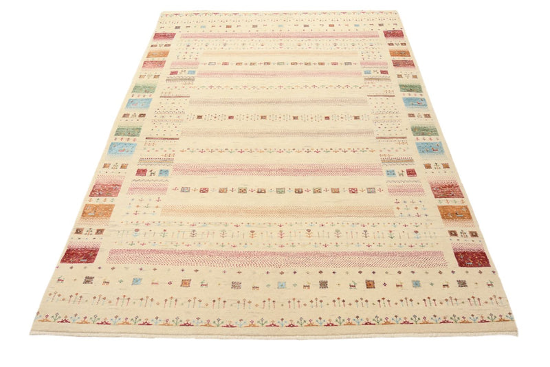 Tappeto Gabbeh - Loribaft Indus - 206 x 149 cm - beige chiaro