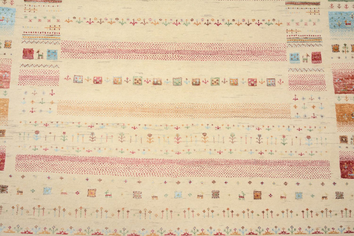 Tappeto Gabbeh - Loribaft Indus - 206 x 149 cm - beige chiaro