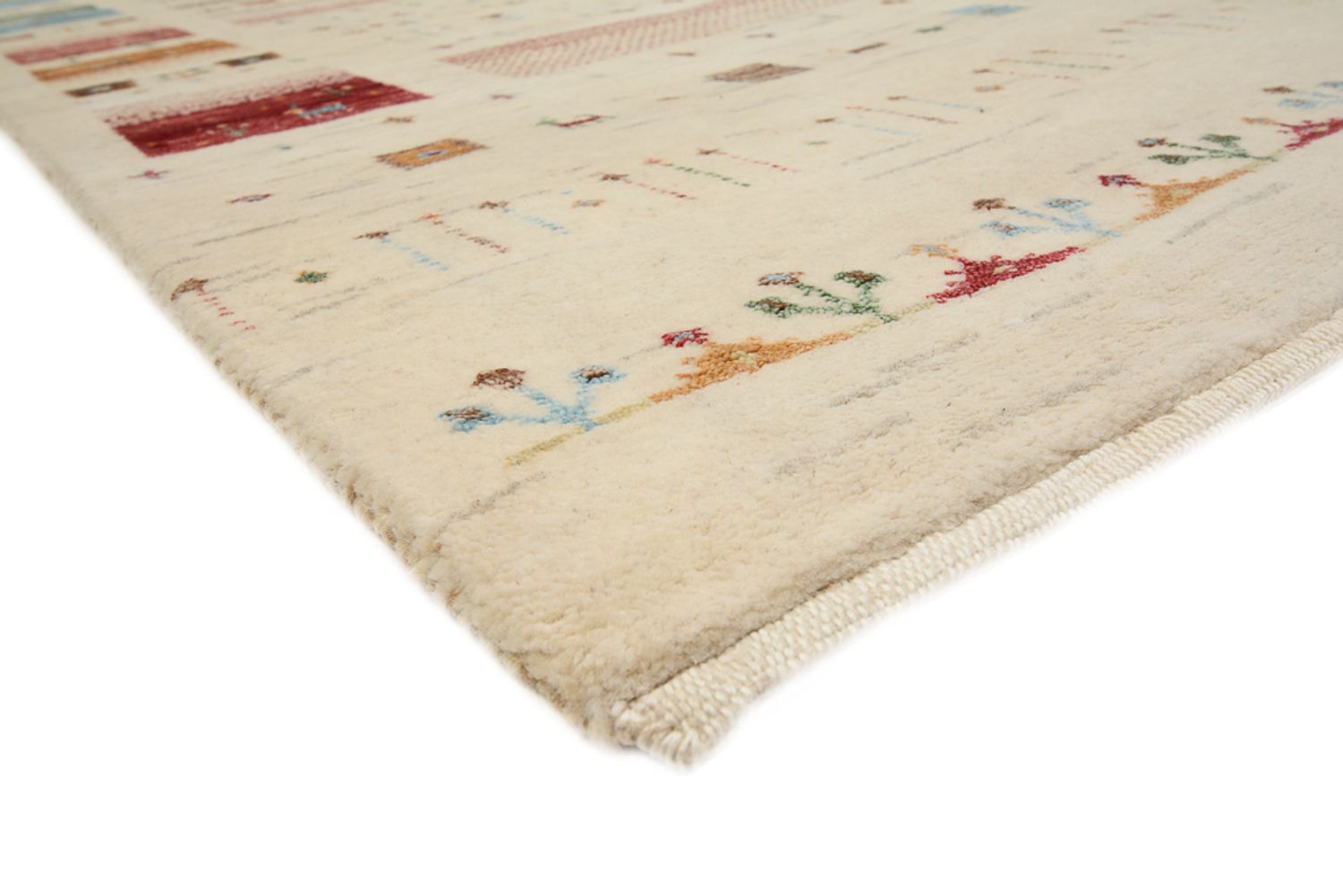 Tappeto Gabbeh - Loribaft Indus - 304 x 203 cm - beige chiaro