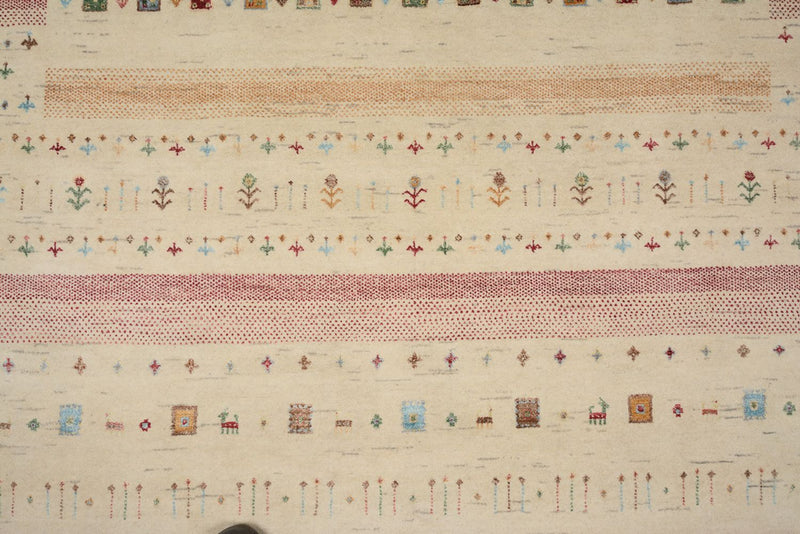 Tappeto Gabbeh - Loribaft Indus - 304 x 203 cm - beige chiaro