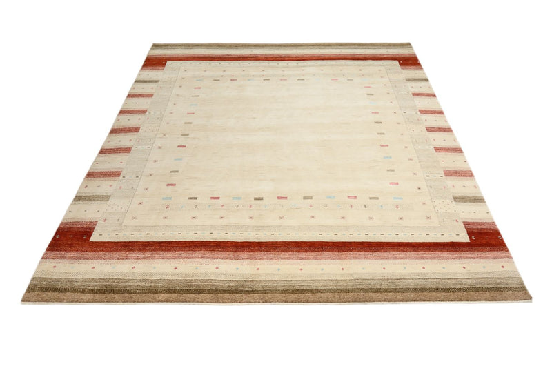 Tappeto Gabbeh - Loribaft Indus - 300 x 254 cm - beige chiaro