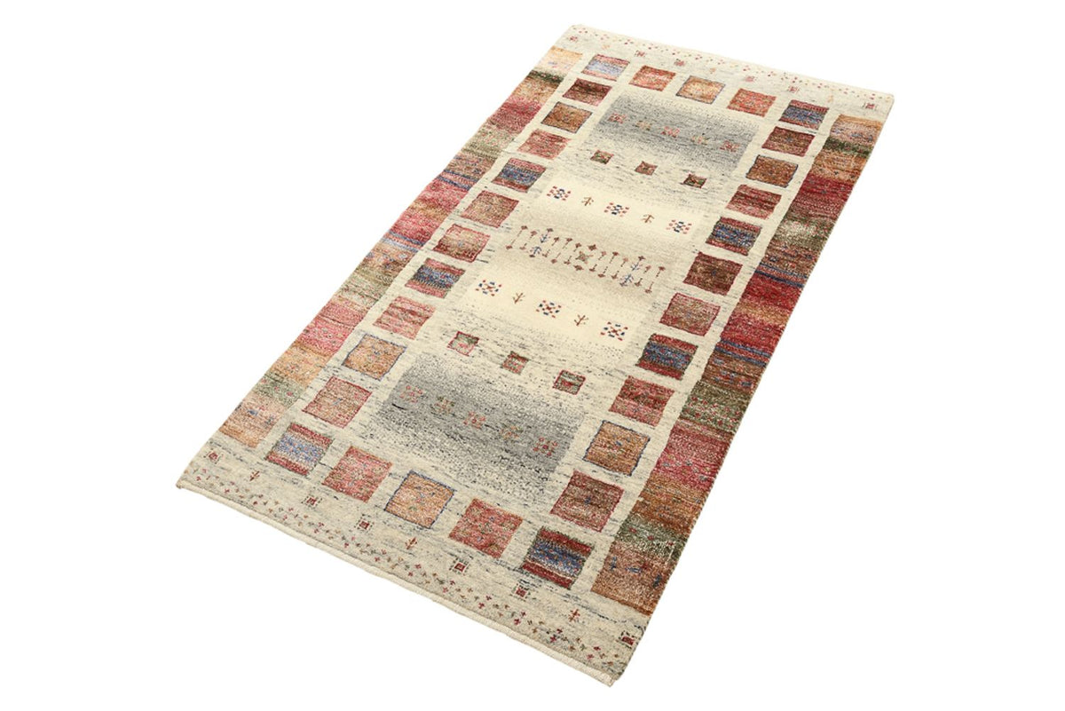Tappeto Gabbeh - Loribaft Indus - 142 x 76 cm - multicolore