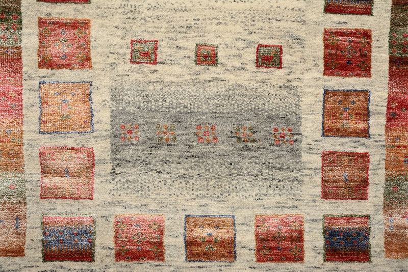 Tappeto Gabbeh - Loribaft Indus - 141 x 76 cm - multicolore
