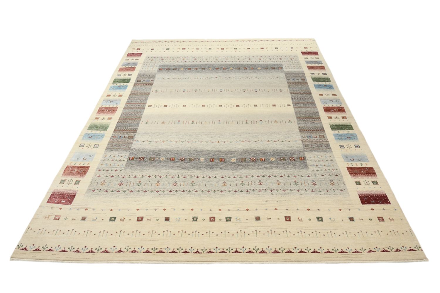 Tappeto Gabbeh - Loribaft Indus - 351 x 248 cm - beige chiaro