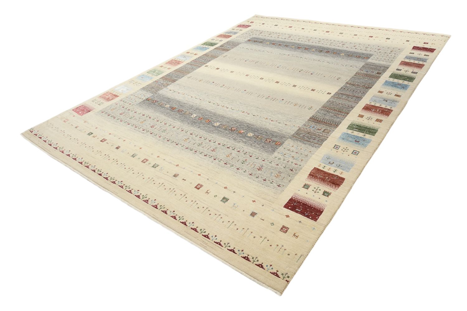 Tappeto Gabbeh - Loribaft Indus - 351 x 248 cm - beige chiaro