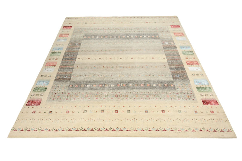 Tappeto Gabbeh - Loribaft Indus - 304 x 251 cm - beige chiaro