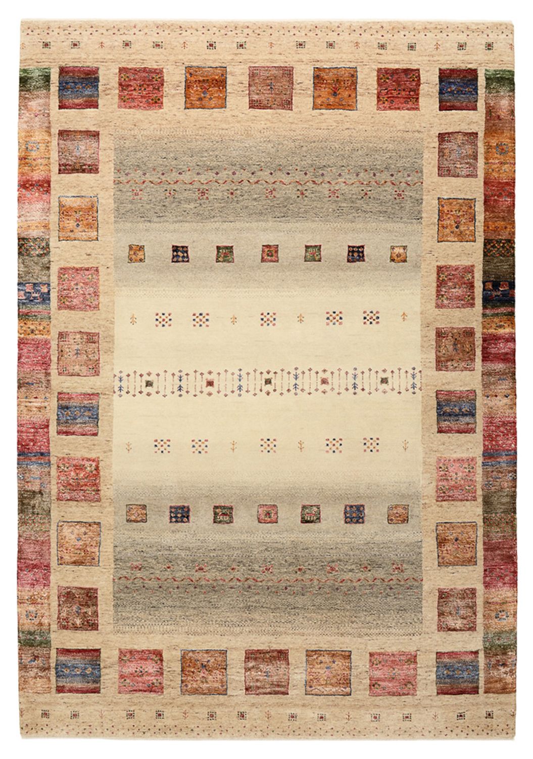Tappeto Gabbeh - Loribaft Indus - 244 x 172 cm - multicolore