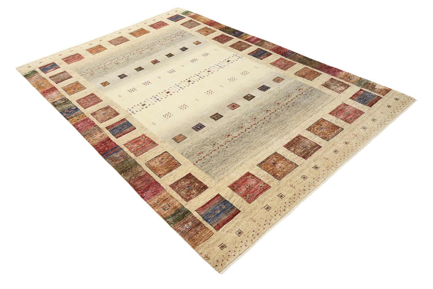 Tappeto Gabbeh - Loribaft Indus - 244 x 172 cm - multicolore