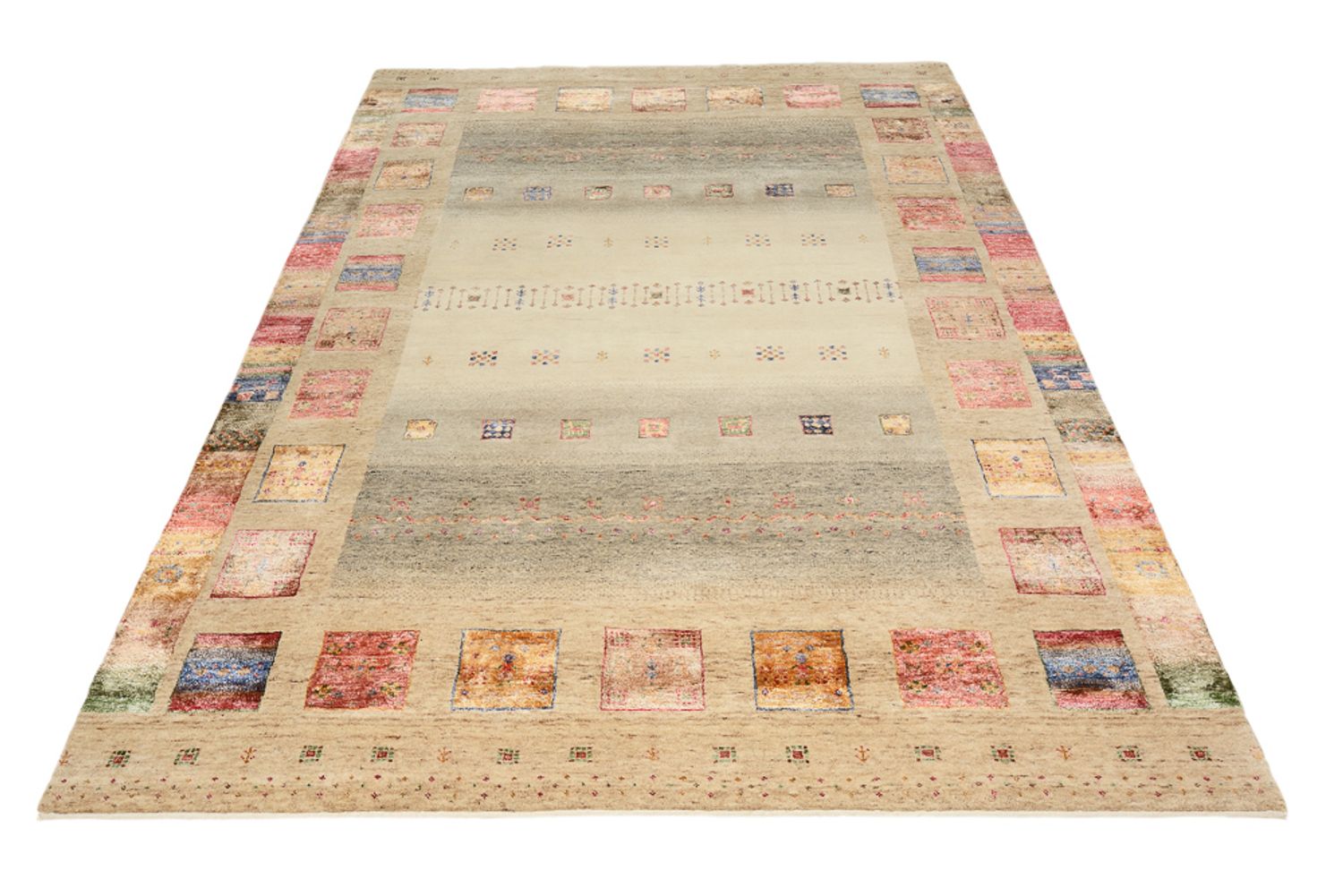 Tappeto Gabbeh - Loribaft Indus - 244 x 172 cm - multicolore