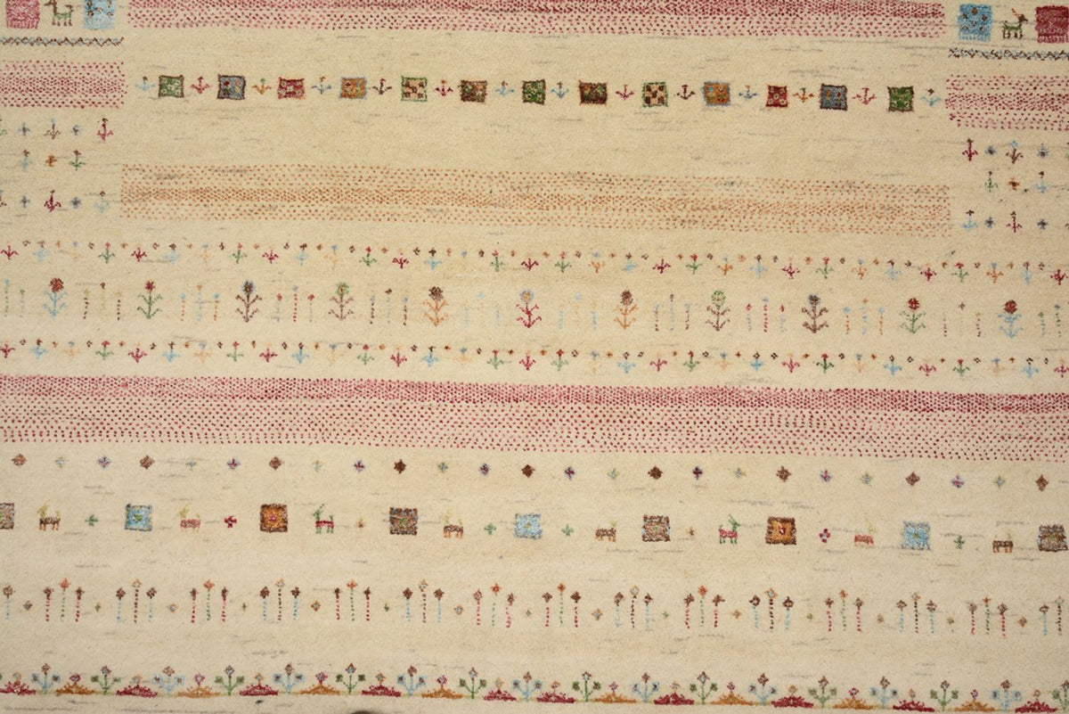 Tappeto Gabbeh - Loribaft Indus - 239 x 174 cm - beige chiaro