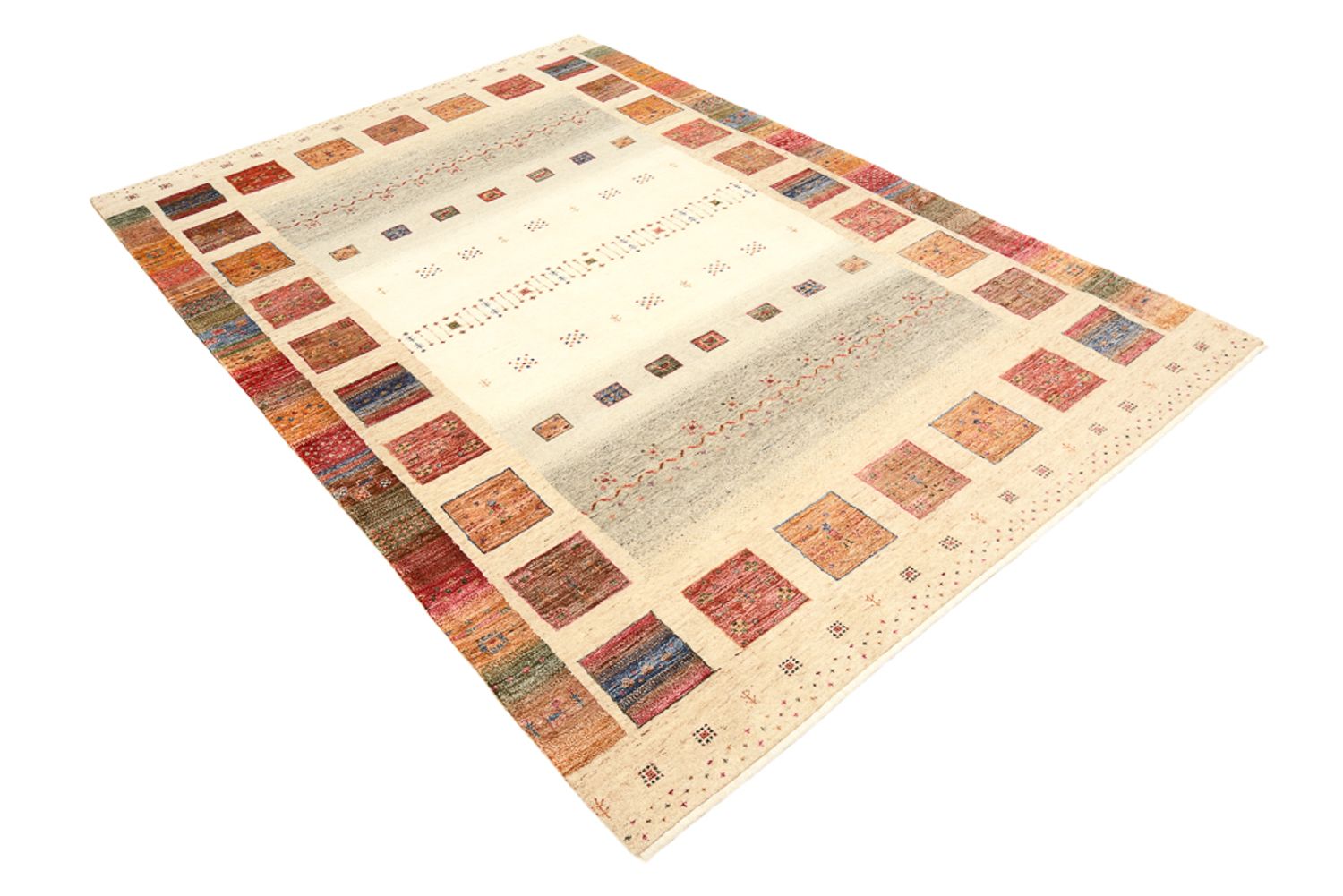 Tappeto Gabbeh - Loribaft Indus - 244 x 175 cm - multicolore