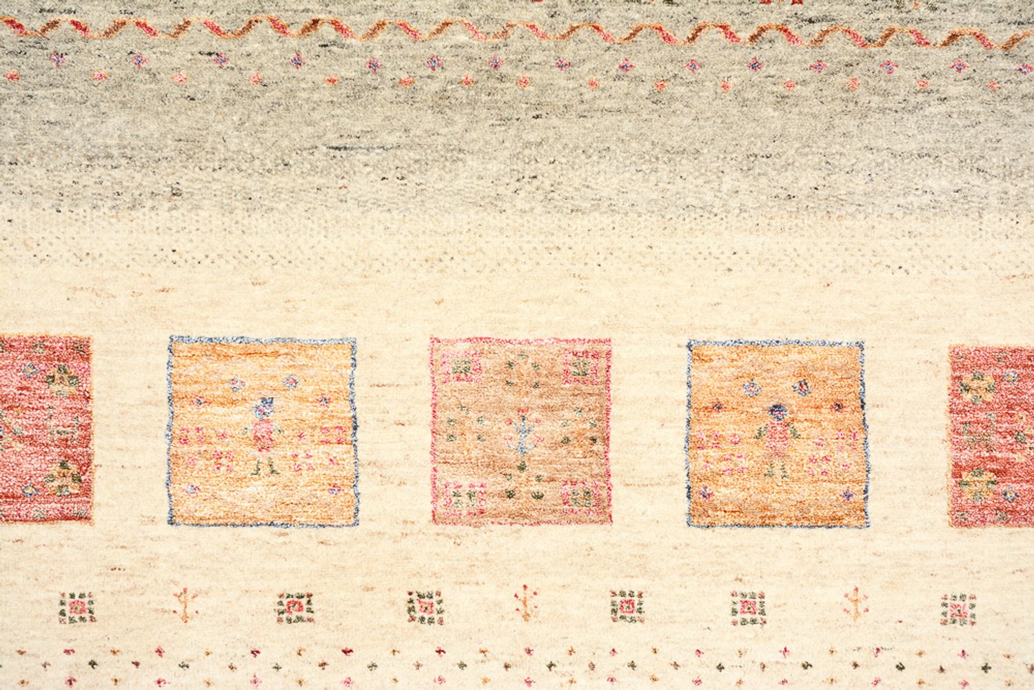 Tappeto Gabbeh - Loribaft Indus - 244 x 175 cm - multicolore