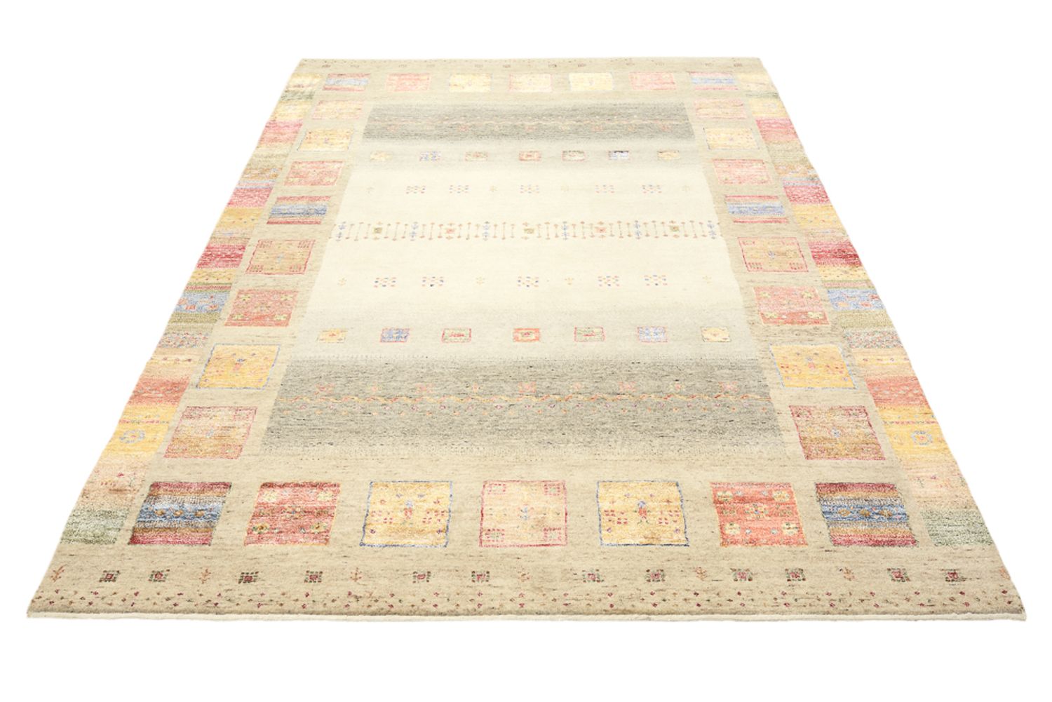 Tappeto Gabbeh - Loribaft Indus - 244 x 175 cm - multicolore