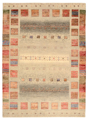 Tappeto Gabbeh - Loribaft Indus - 241 x 176 cm - multicolore