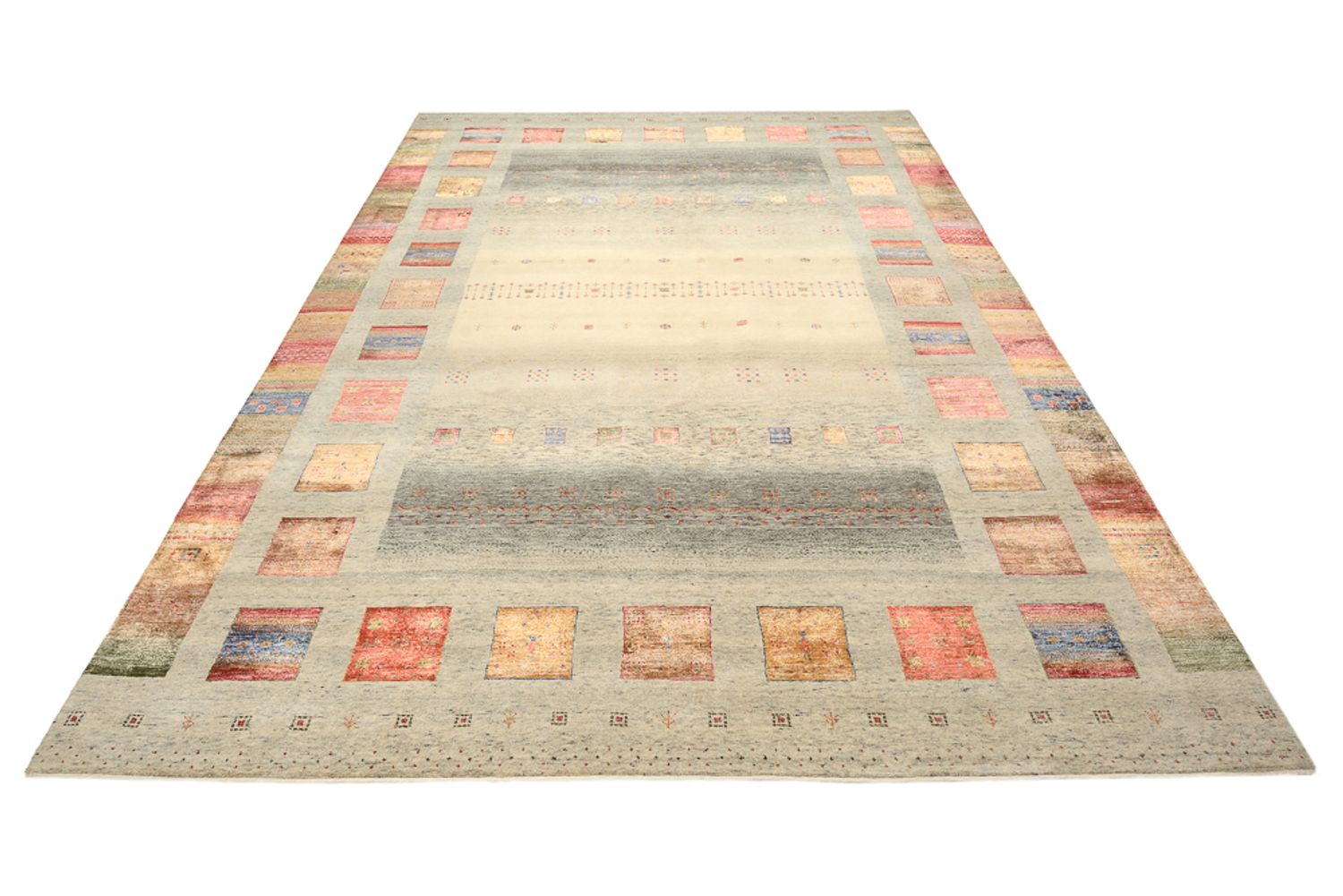 Tappeto Gabbeh - Loribaft Indus - 341 x 248 cm - multicolore