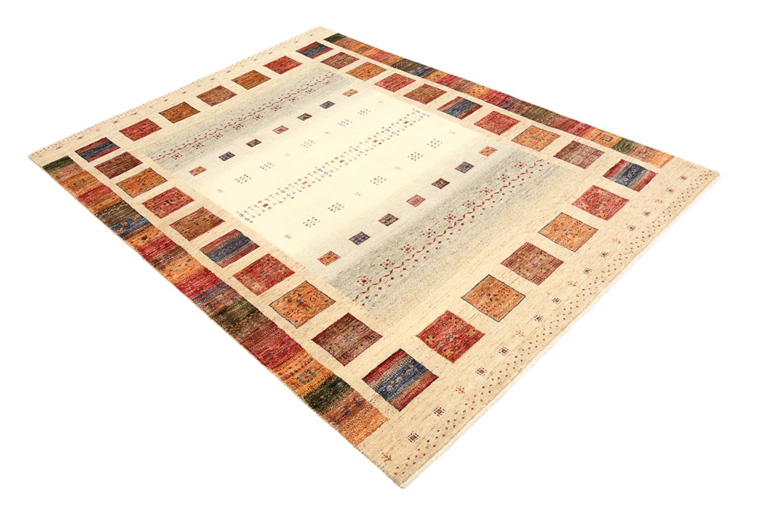 Tappeto Gabbeh - Loribaft Indus - 204 x 156 cm - multicolore