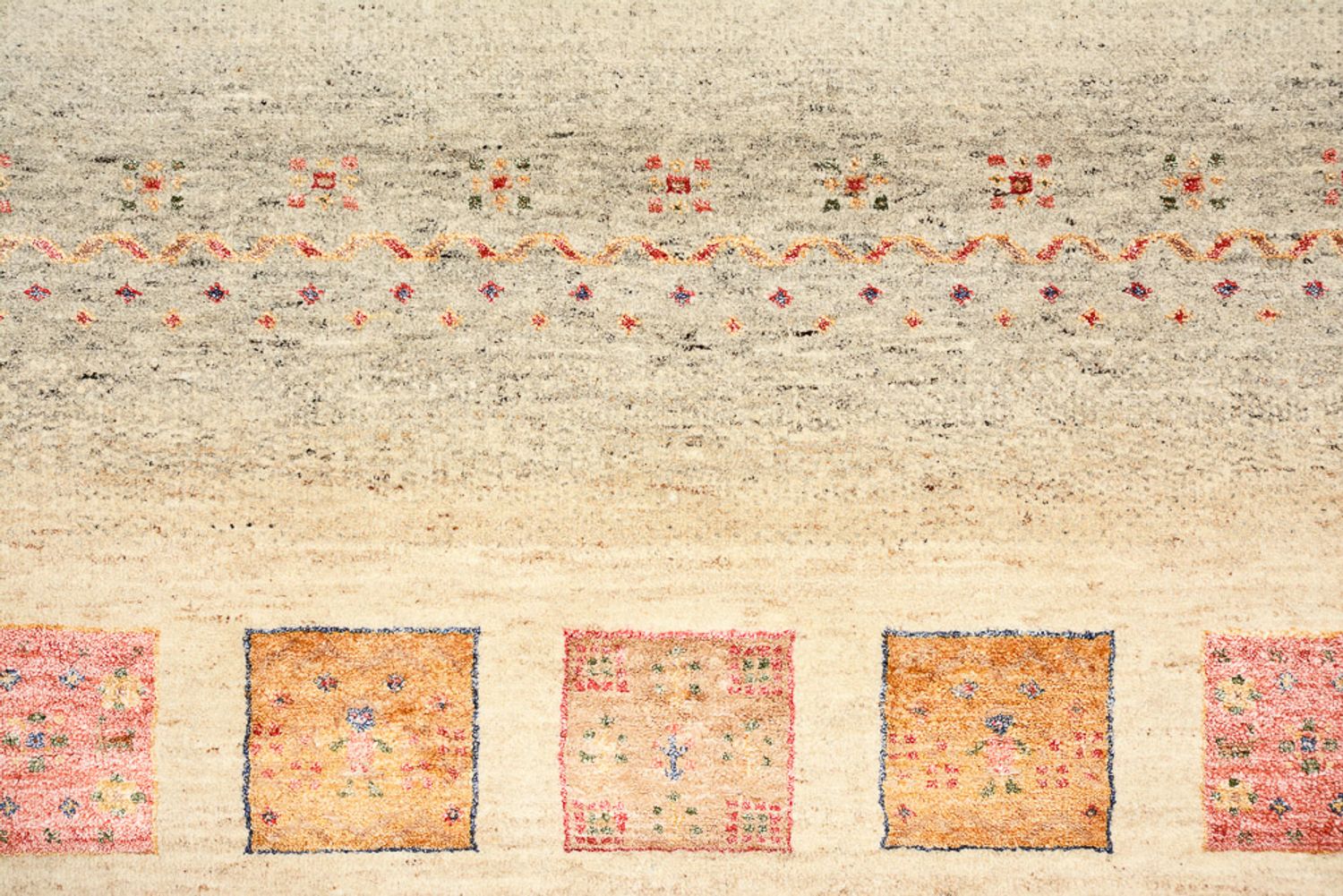 Tappeto Gabbeh - Loribaft Indus - 205 x 153 cm - multicolore