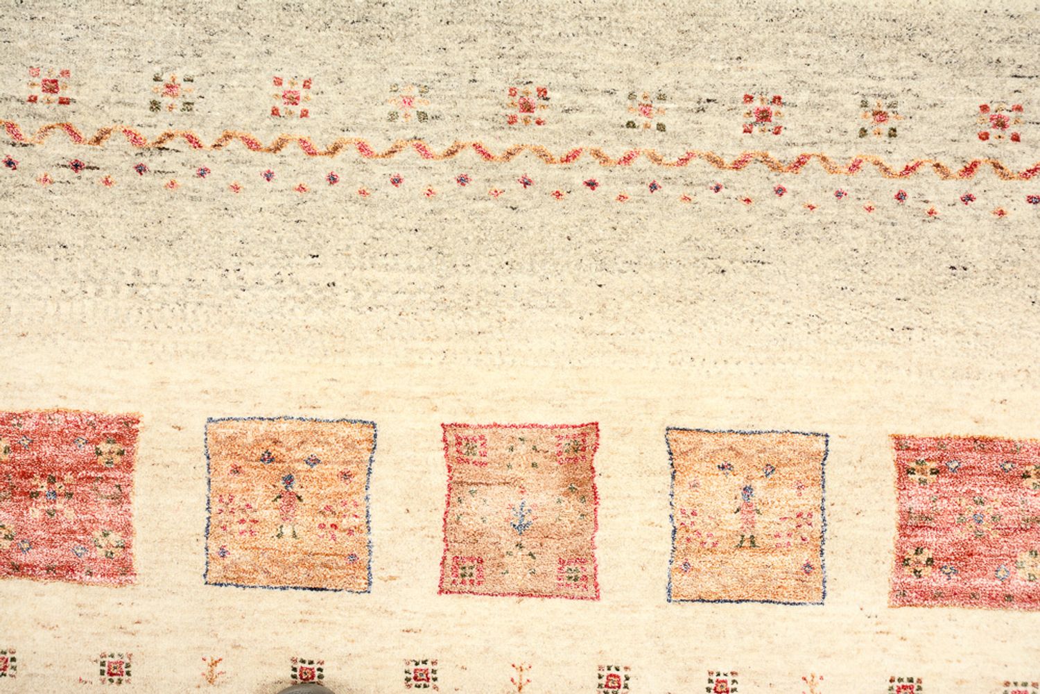 Tappeto Gabbeh - Loribaft Indus - 241 x 164 cm - multicolore