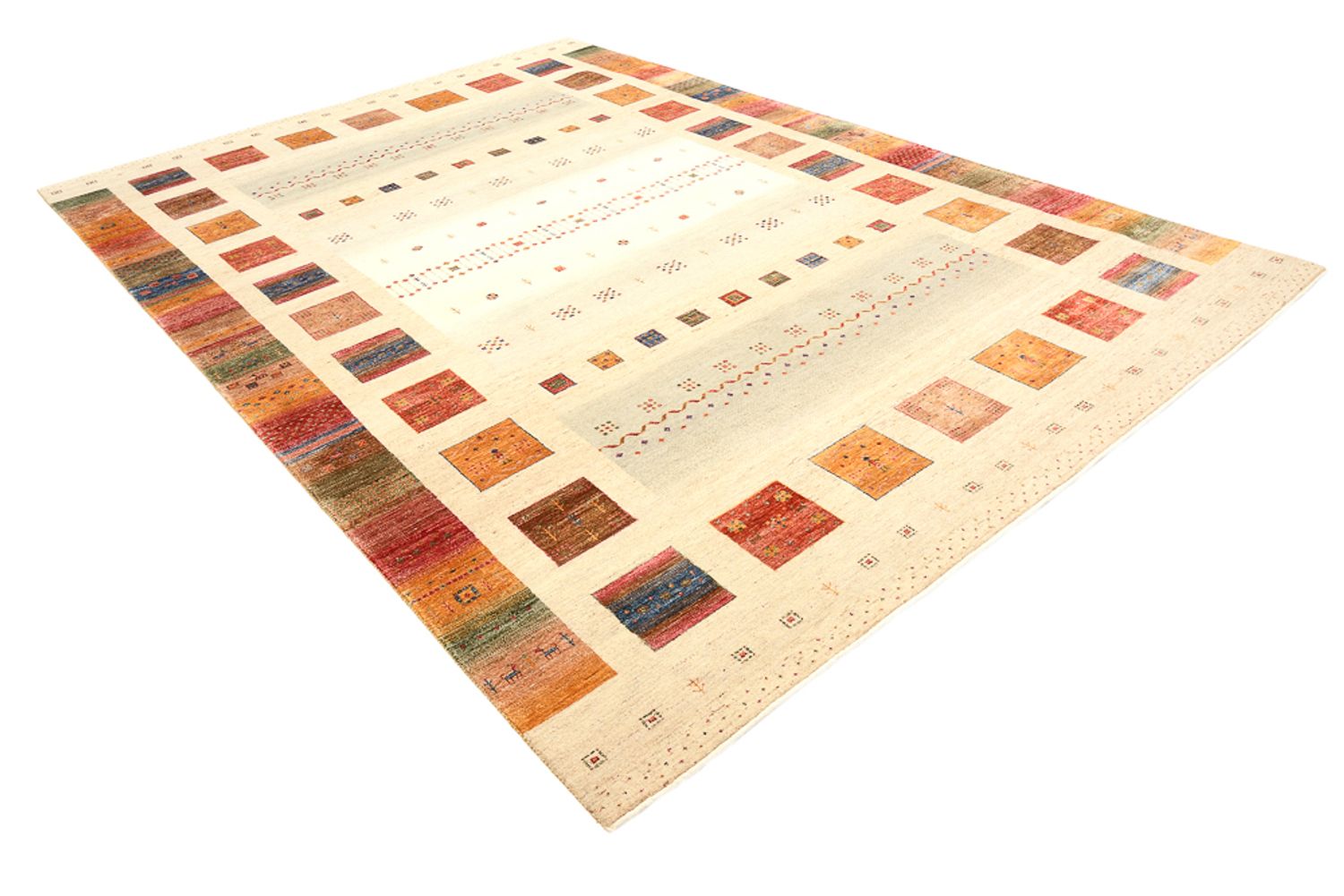 Tappeto Gabbeh - Loribaft Indus - 345 x 247 cm - multicolore