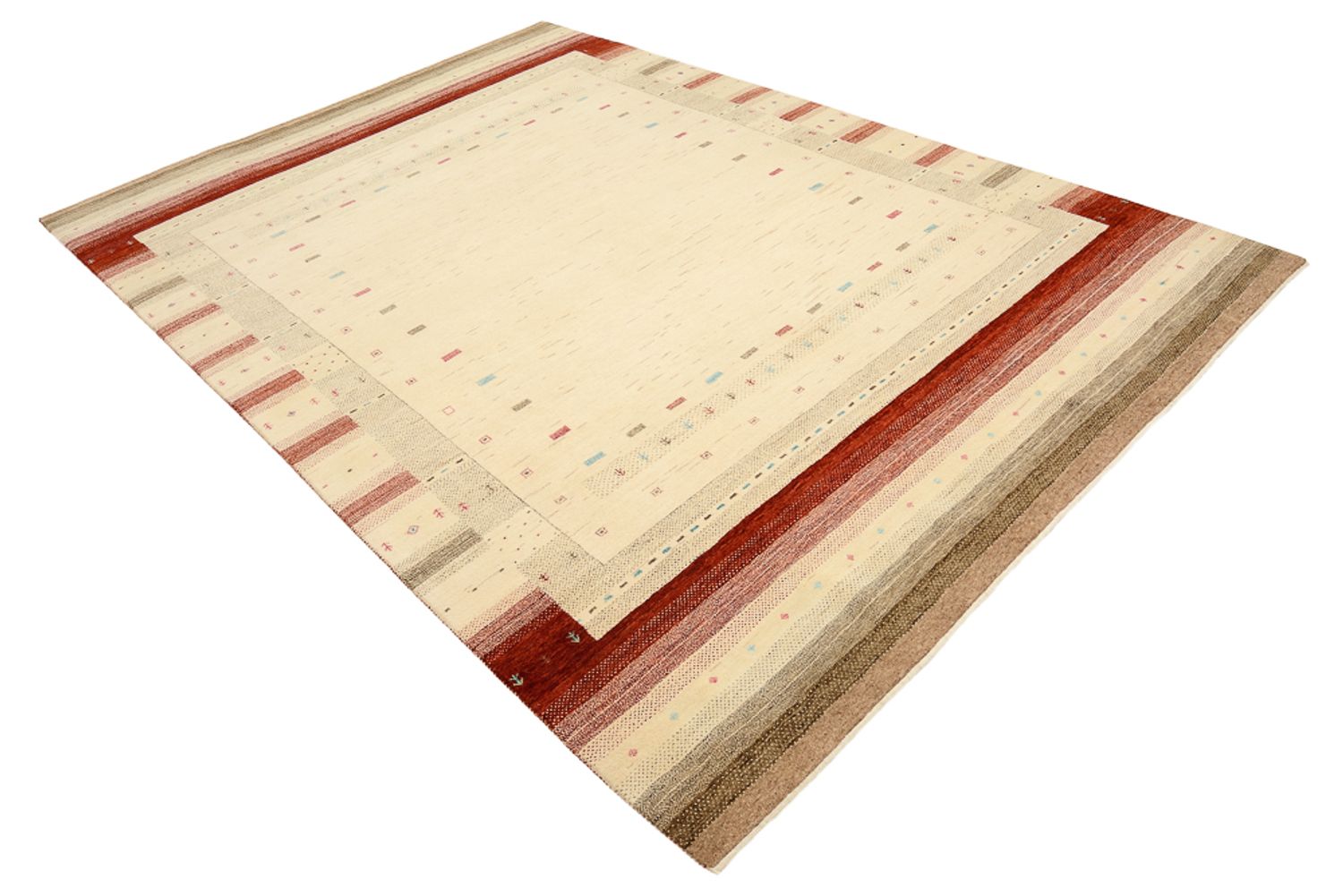 Tappeto Gabbeh - Loribaft Indus - 299 x 210 cm - beige chiaro