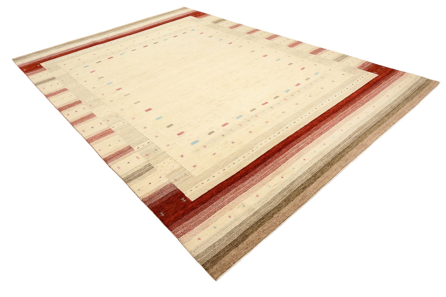 Tappeto Gabbeh - Loribaft Indus - 349 x 251 cm - beige chiaro