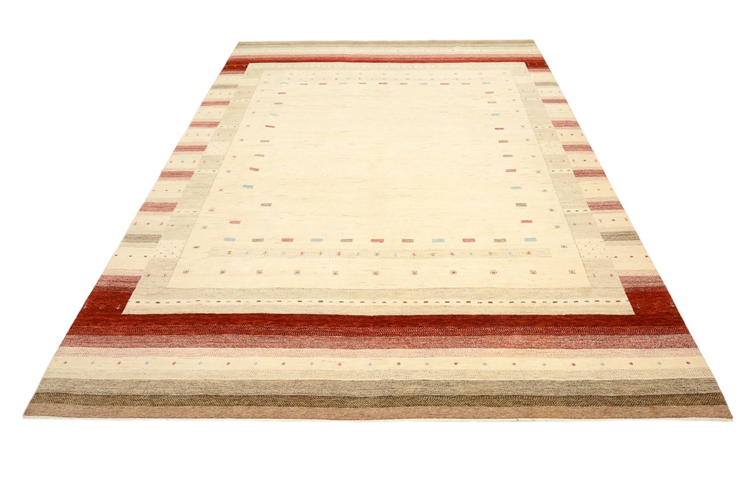 Tappeto Gabbeh - Loribaft Indus - 342 x 254 cm - beige chiaro
