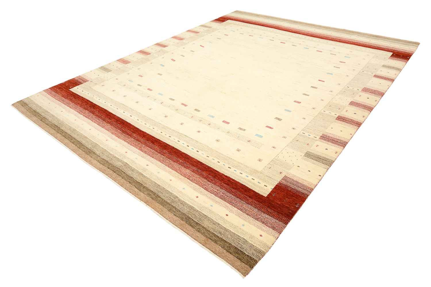 Tappeto Gabbeh - Loribaft Indus - 342 x 254 cm - beige chiaro