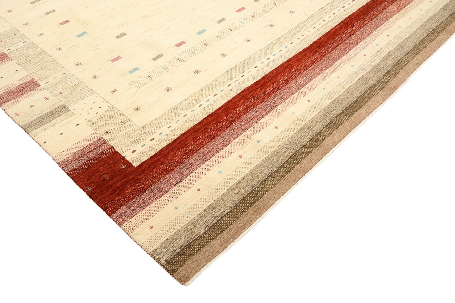 Tappeto Gabbeh - Loribaft Indus - 342 x 254 cm - beige chiaro