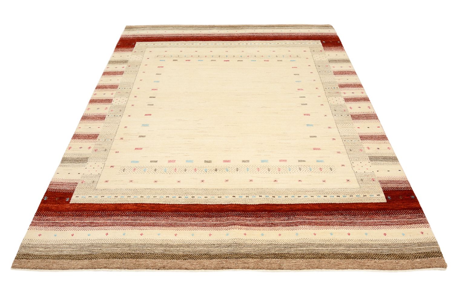 Tappeto Gabbeh - Loribaft Indus - 240 x 175 cm - beige chiaro