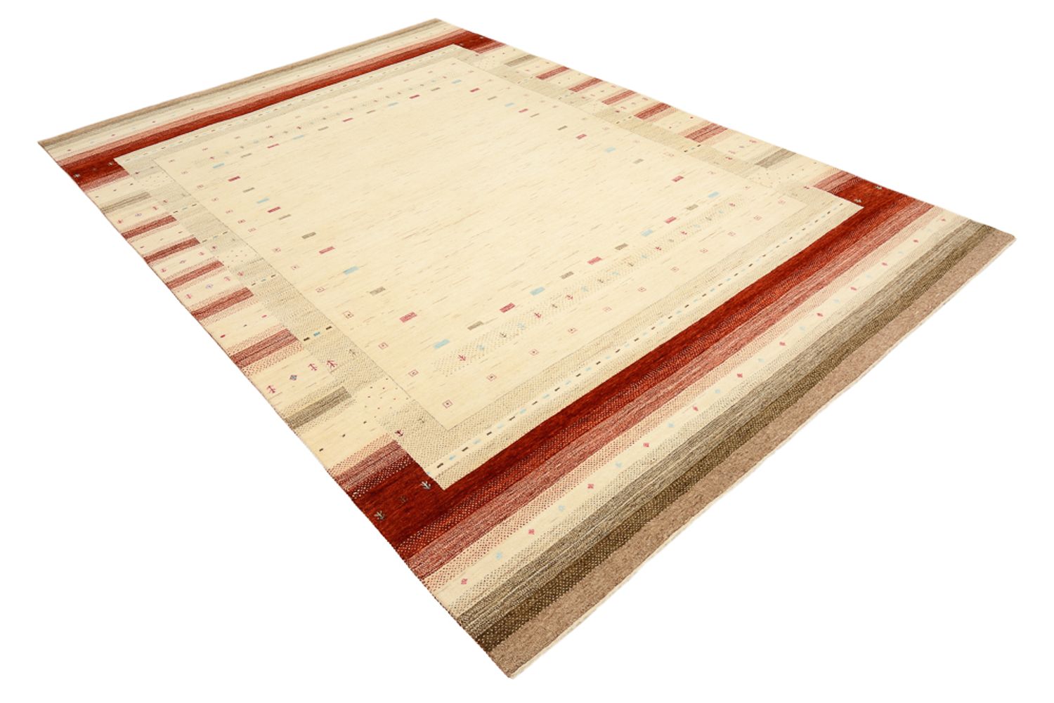 Tappeto Gabbeh - Loribaft Indus - 304 x 205 cm - beige chiaro