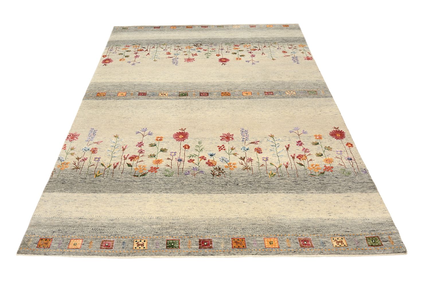 Tappeto Gabbeh - Loribaft Indus - 244 x 173 cm - beige chiaro