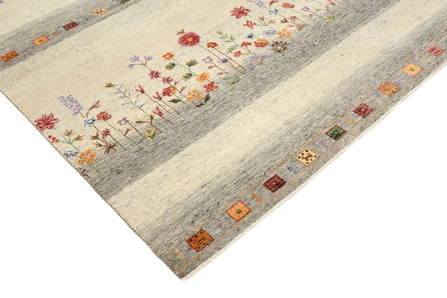 Tappeto Gabbeh - Loribaft Indus - 244 x 173 cm - beige chiaro