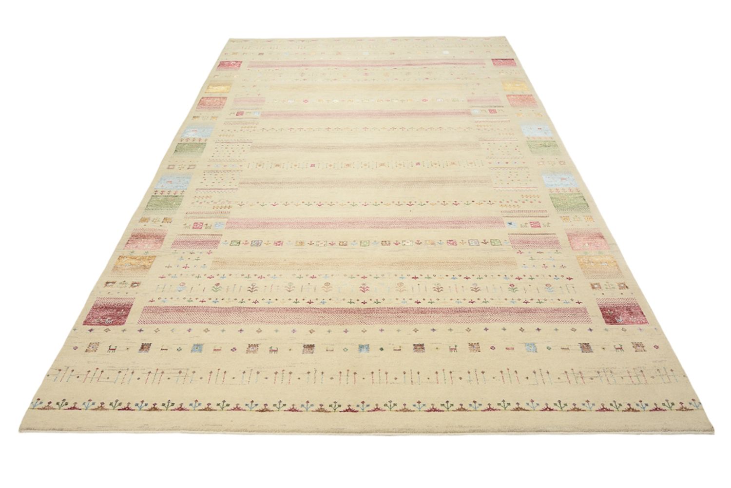 Tappeto Gabbeh - Loribaft Indus - 304 x 200 cm - multicolore