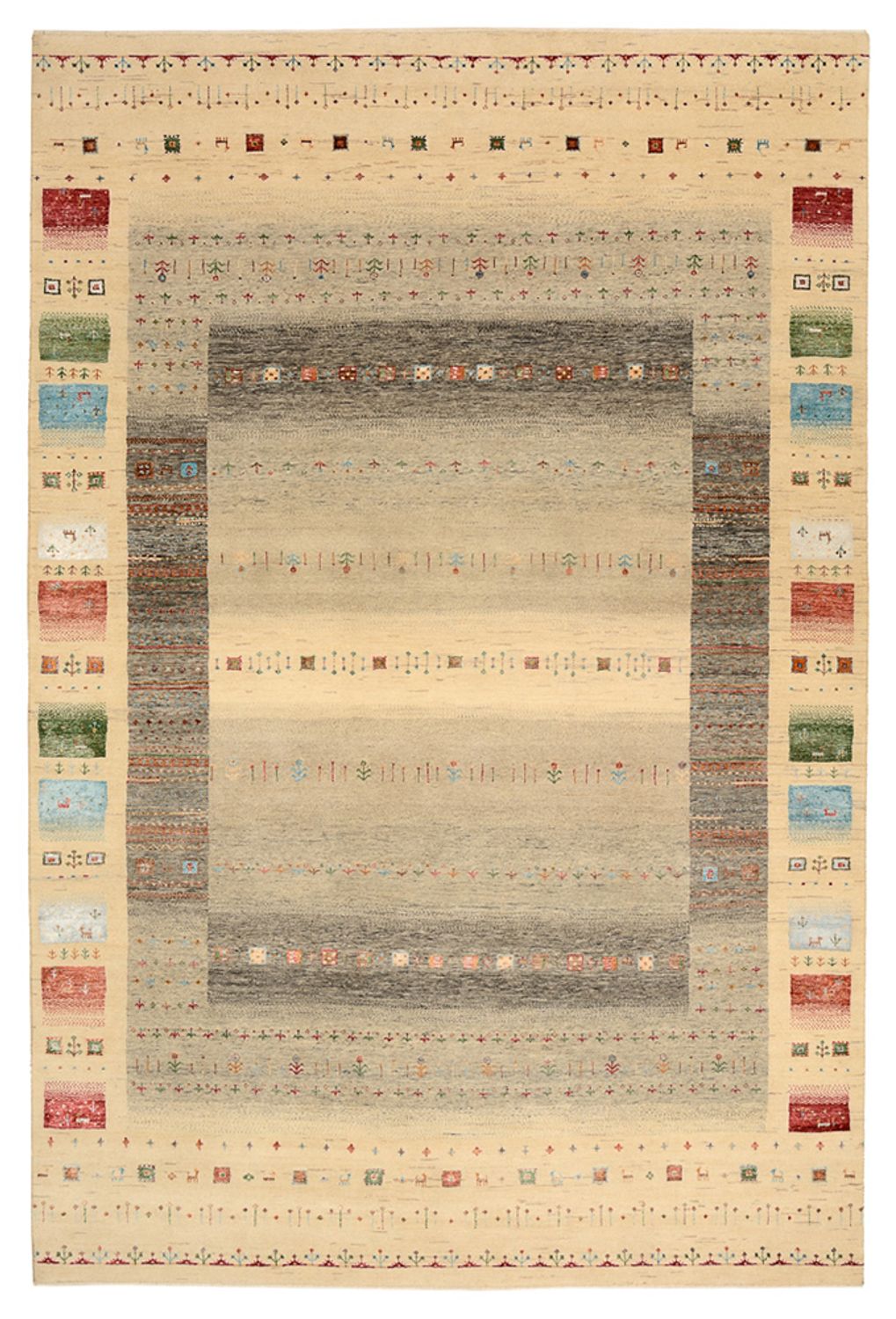 Tappeto Gabbeh - Loribaft Indus - 304 x 201 cm - multicolore
