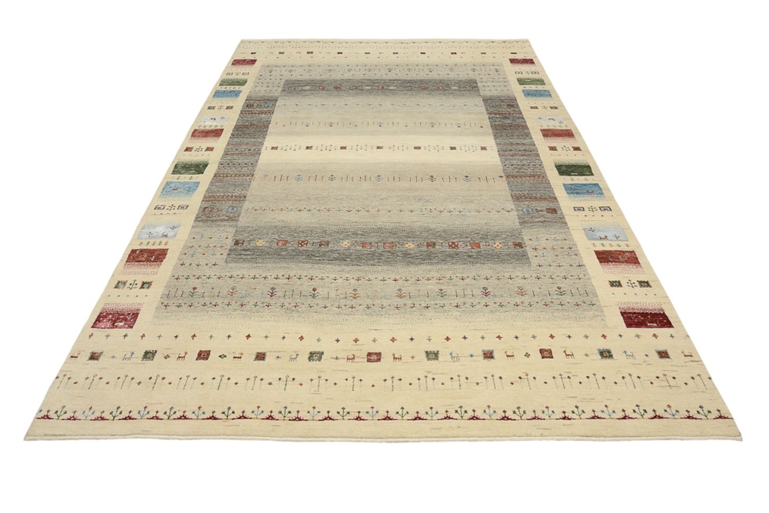 Tappeto Gabbeh - Loribaft Indus - 304 x 201 cm - multicolore