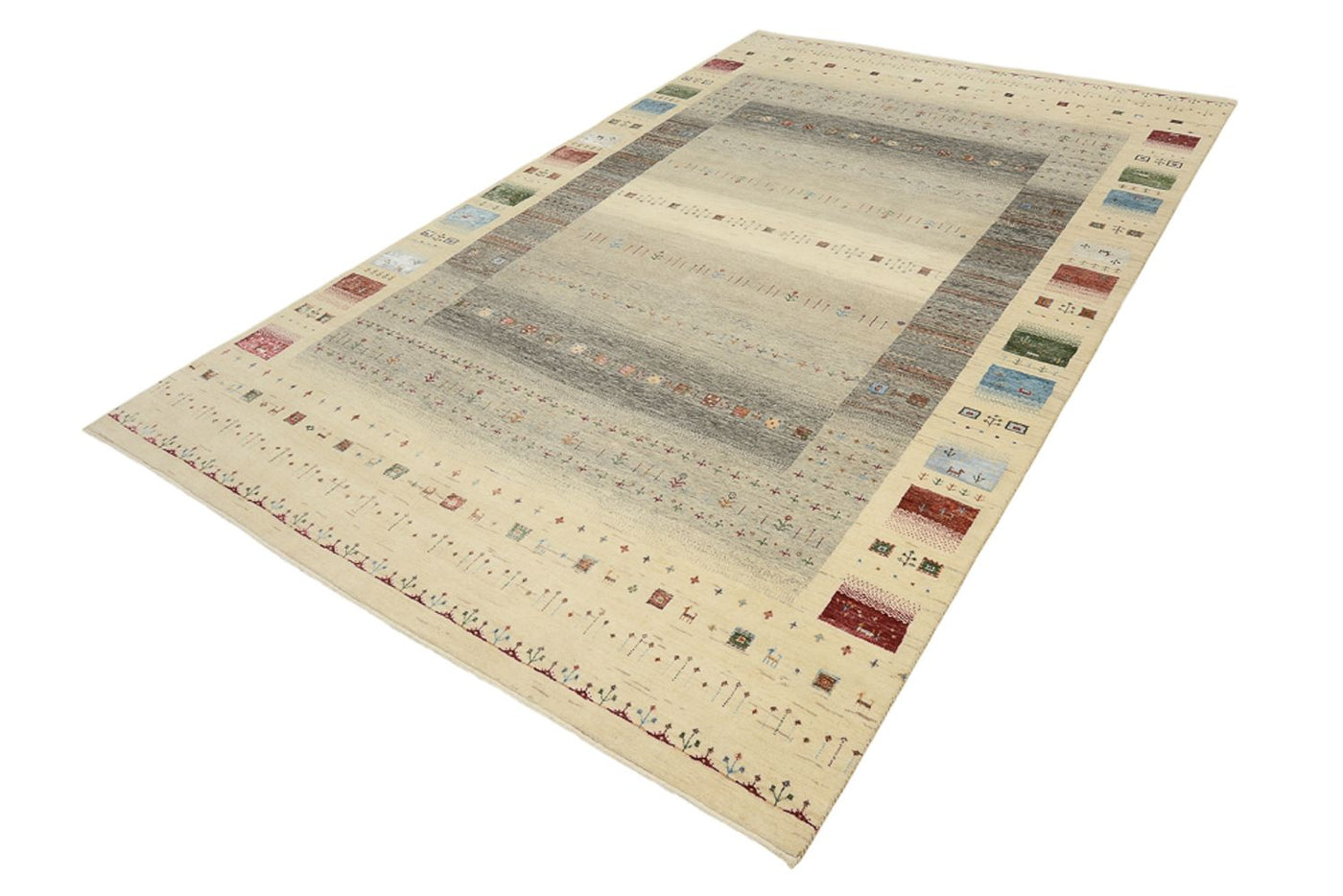 Tappeto Gabbeh - Loribaft Indus - 304 x 201 cm - multicolore