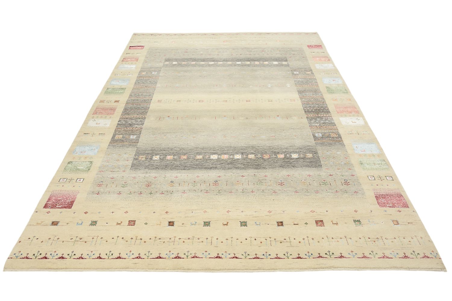 Tappeto Gabbeh - Loribaft Indus - 304 x 201 cm - multicolore