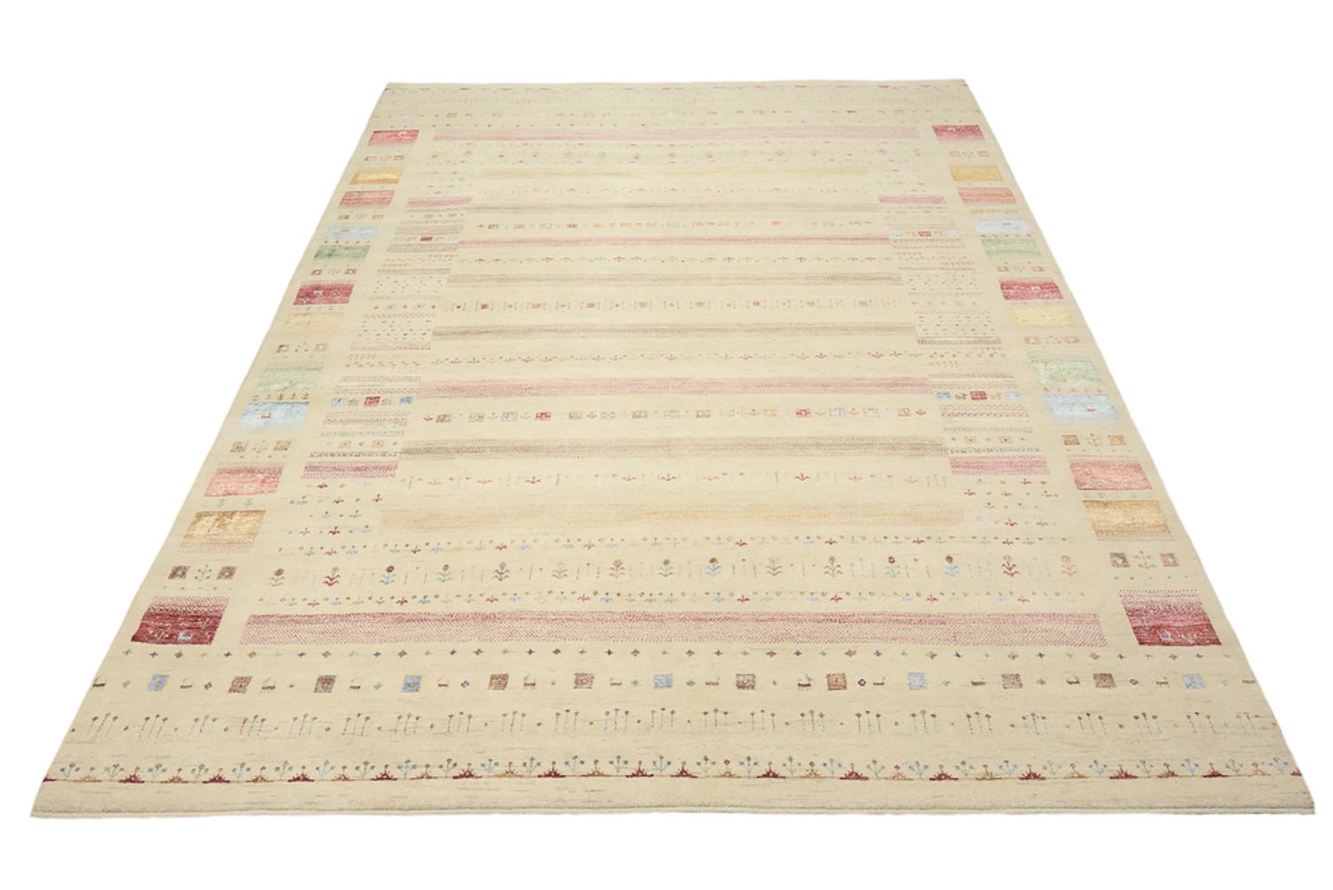 Tappeto Gabbeh - Loribaft Indus - 335 x 248 cm - multicolore