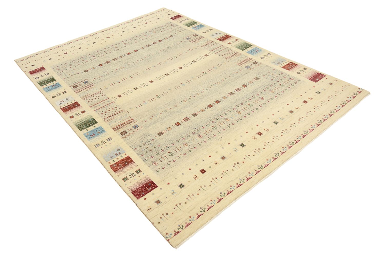 Tappeto Gabbeh - Loribaft Indus - 241 x 172 cm - beige scuro