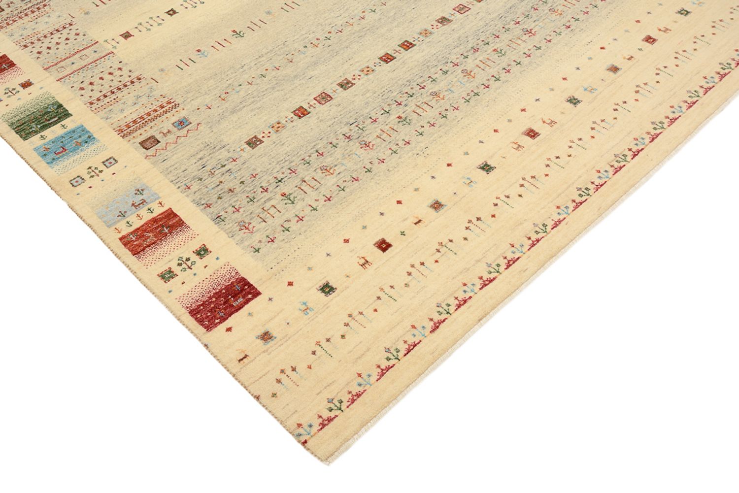 Tappeto Gabbeh - Loribaft Indus - 241 x 172 cm - beige scuro