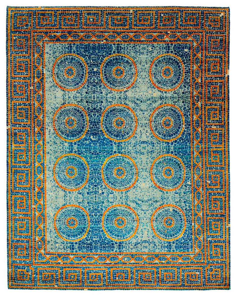 Tappeto di design - 309 x 245 cm - blu